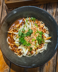 Sesame Noodles with Cilantro and Peanut Sauce