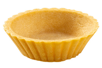 Empty baked tart blank. paths