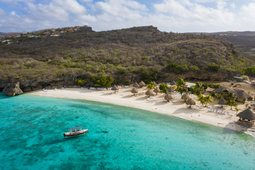 Aerial view over area Cas Abao - Curaçao/Caribbean /Dutch Antilles