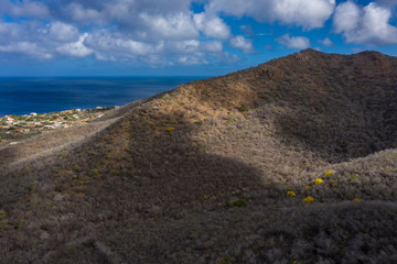 Aerial view over area Lagun - Curaçao/Caribbean /Dutch Antilles