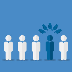 Chosen one - human resources concept