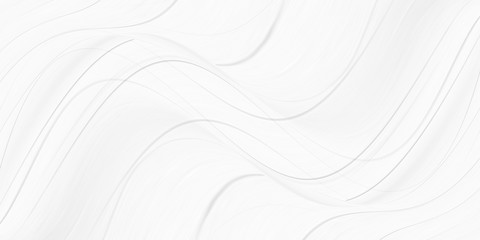 White background 3 d with elements of waves in a fantastic abstract design, the texture of the lines in a modern style for wallpaper. Light gray template for wedding ceremony or business presentation.