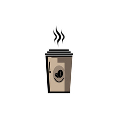 Coffee cup icon template illustration - vector