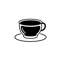 Coffee cup icon template illustration - vector