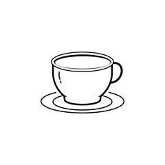 Coffee cup icon template illustration - vector