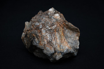 Muskovit gemstone sparkling because of high content of metal components