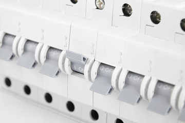 circuit breakers, toggle off and control of electricity supply, fuse for safety from electric shock