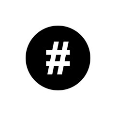 Hashtag Symbol Logo Icon Vector - Vector