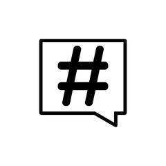 Hashtag Symbol Logo Icon Vector - Vector