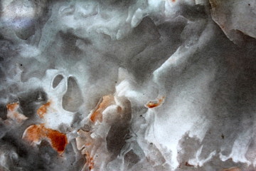 Stunningly beautiful marble surface of gray-orange color.