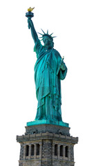 Statue of Liberty Stands Welcoming Seafarers to the New York Harbor