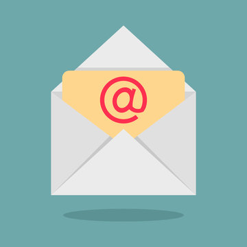Email Vector Icon. flat design