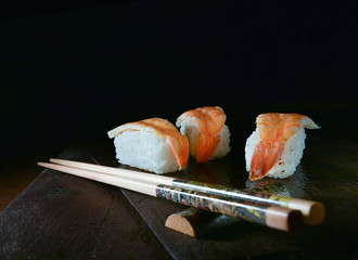 Japanese Prawn Sushi Cuisine