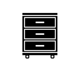 Wardrobe icon or logo in modern style vector