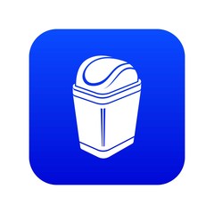 Plastic bin icon. Simple illustration of plastic bin vector icon for web