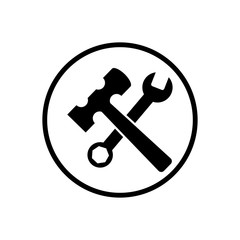 tool service icon template vector illustration - vector