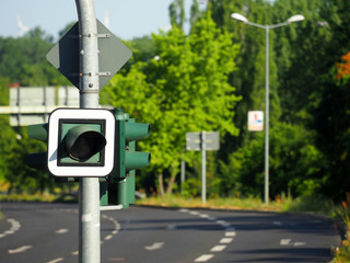 Germany, traffic light for cyclists