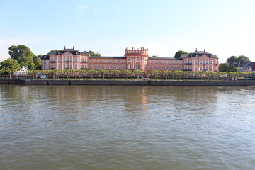 Biebrich Palace viewed from the Rhein river