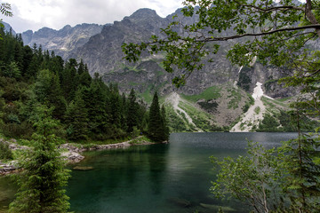 Fototapeta na wymiar Small Mountains Lake Morskie Oko. Tatra National Park, Poland.