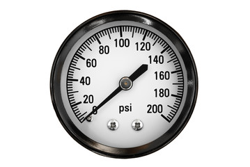 pressure gauge isolated on white background