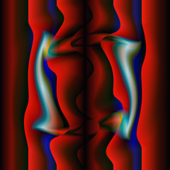 Naklejka premium Digital Art, abstract 3D objects with soft lighting, Germany