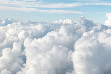 Fototapeta na wymiar Background with beautiful dense clouds.