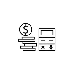 business seo, debt line icon. Teamwork at the idea. Signs and symbols can be used for web, logo, mobile app, UI, UX