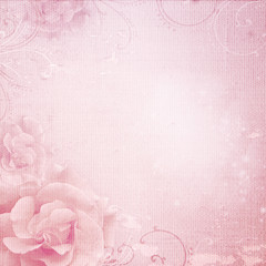 Grunge pink wedding background