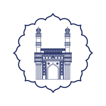 edification of mosque charminar and Indian independence day