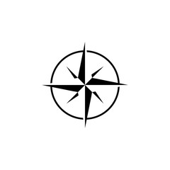 compass design icon template vector illustration - vector