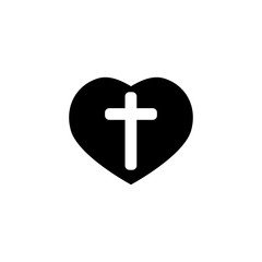Obraz premium cross religion icon design vector illustration - vector