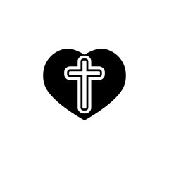 cross religion icon design vector illustration - vector