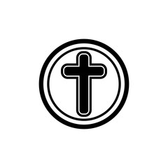 cross religion icon design vector illustration - vector