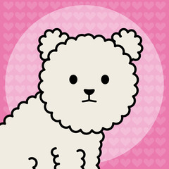 little dog adorable mascot character