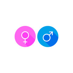 gender symbol icon template vector illustration - vector