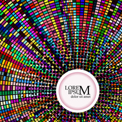 Abstract multicolored background. Frame for text. Vector illustration