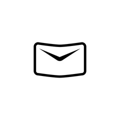 mail symbol icon design template vector illustration