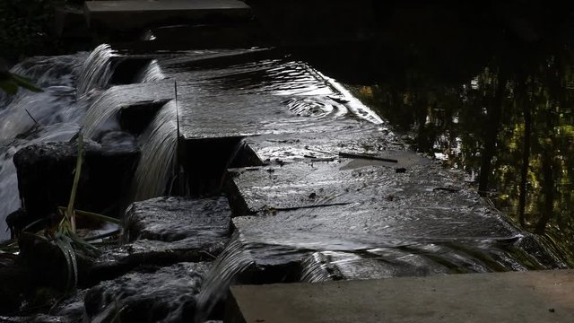 video of a waterfall in the park