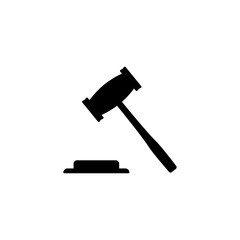 gavel judge symbol icon template illustration vector