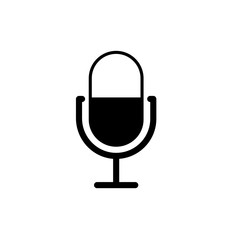 microphone symbol icon template illustration template vector