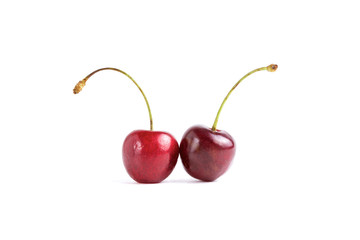 Cherry isolated on a white background	