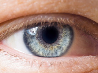 Human eye close up