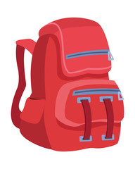 Fototapeta School backpack education cartoon isolated obraz