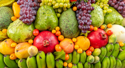 Exotic fruits display