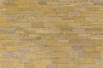 Wall of stone blocks