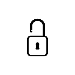 padlock design icon template illustration vector