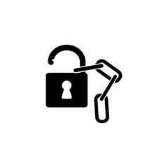 padlock design icon template illustration vector