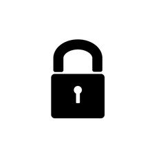 padlock design icon template illustration vector