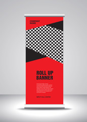 Roll up banner template design-75