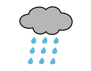 雨雲(色線)雨３(色)